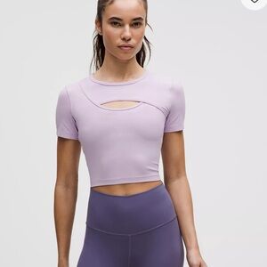 Lilac Ether Get Centred Short-Sleeve Shirt